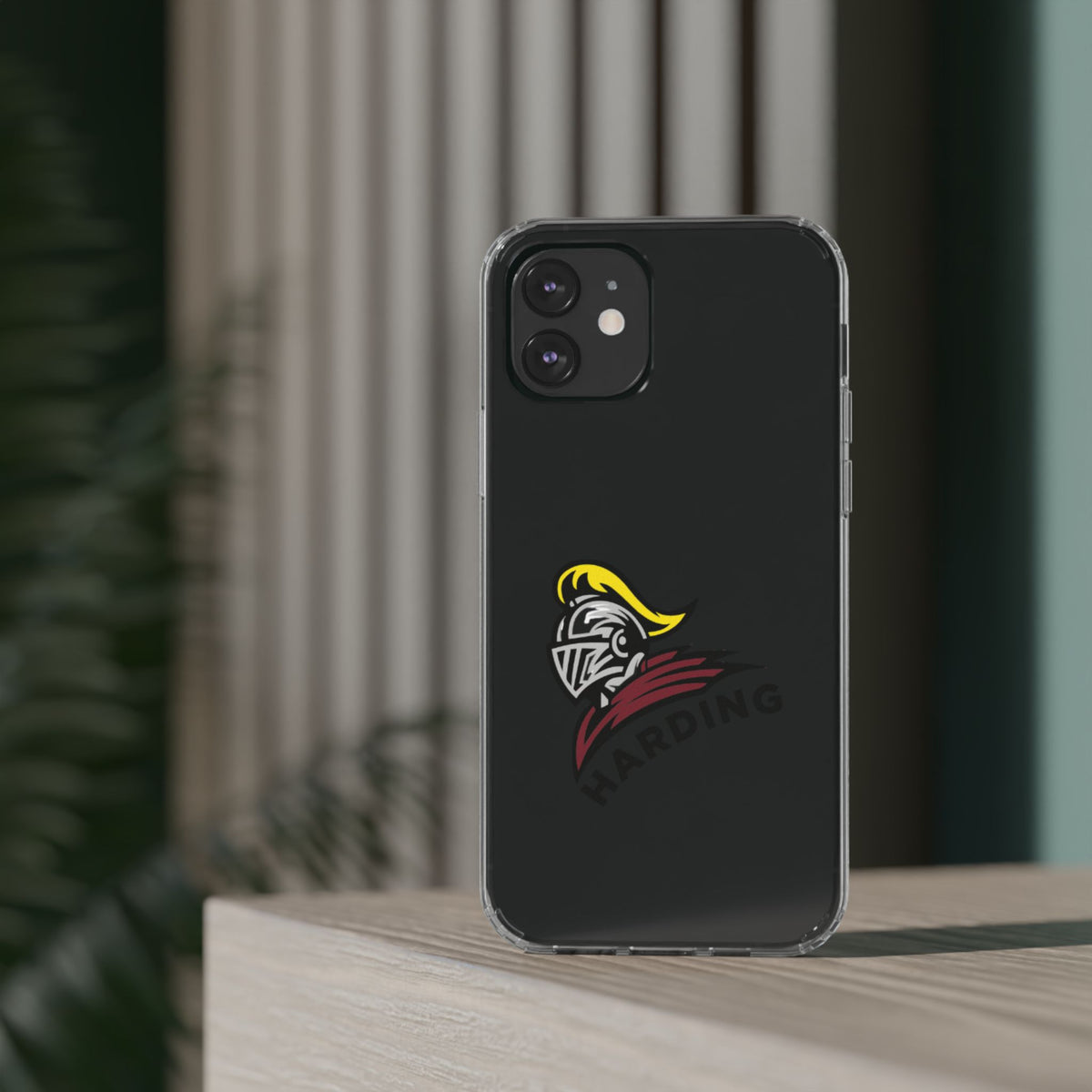 Clear Phone Case with Harding Logo