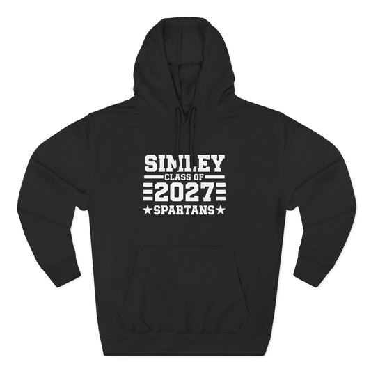 Simley Spartans "Class of 2027" Hoodie — Three-Panel Fleece Pullover