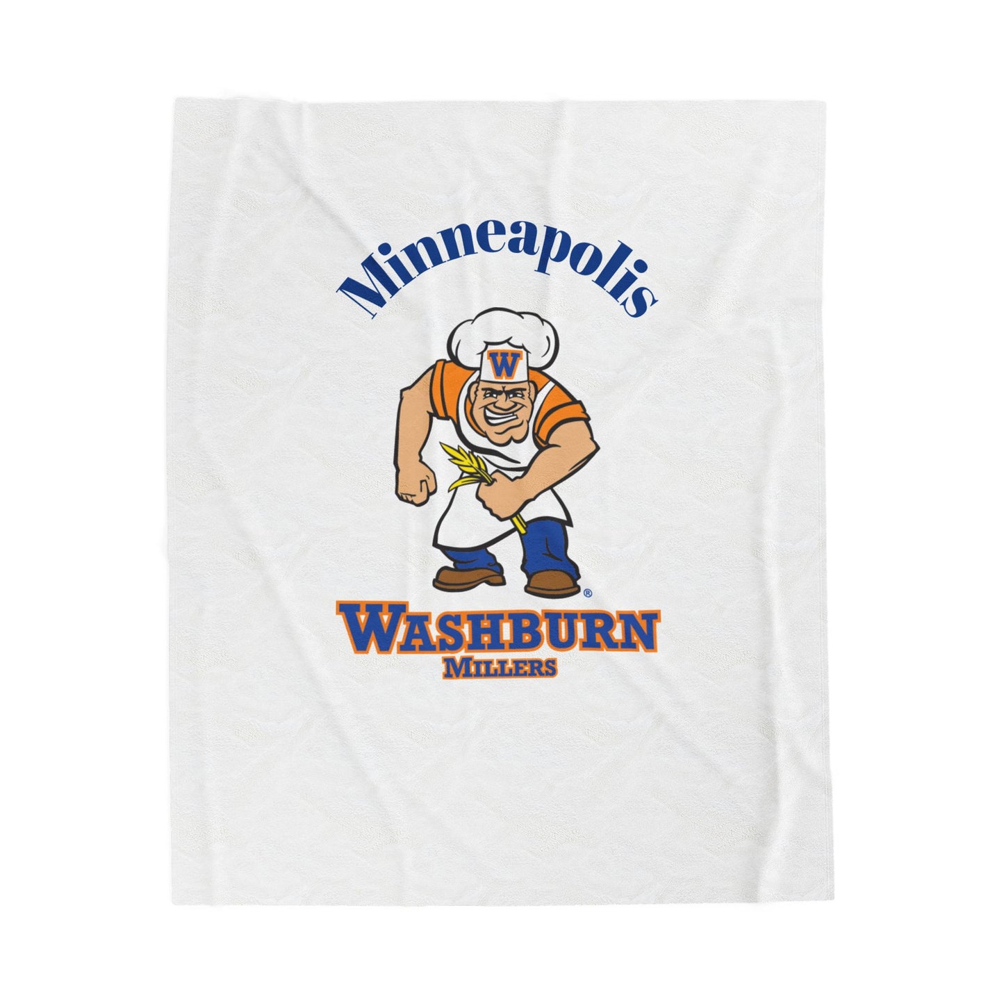 Minneapolis Washburn Millers Velveteen Plush Blanket