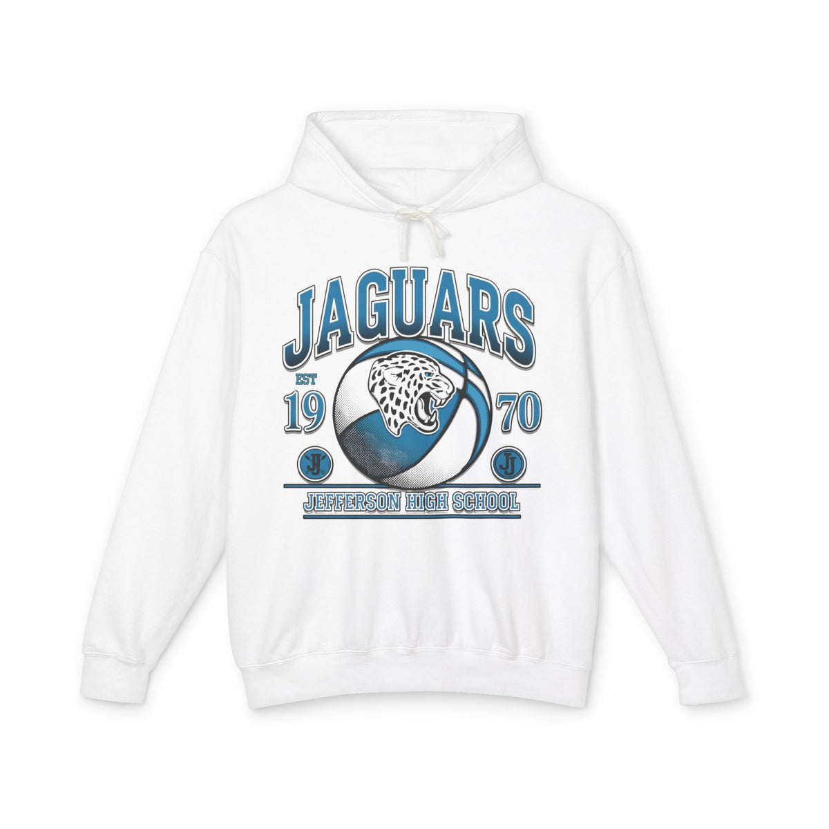 Bloomington Jefferson Jaguars EST 1970 Vintage Basketball Hooded Sweatshirt
