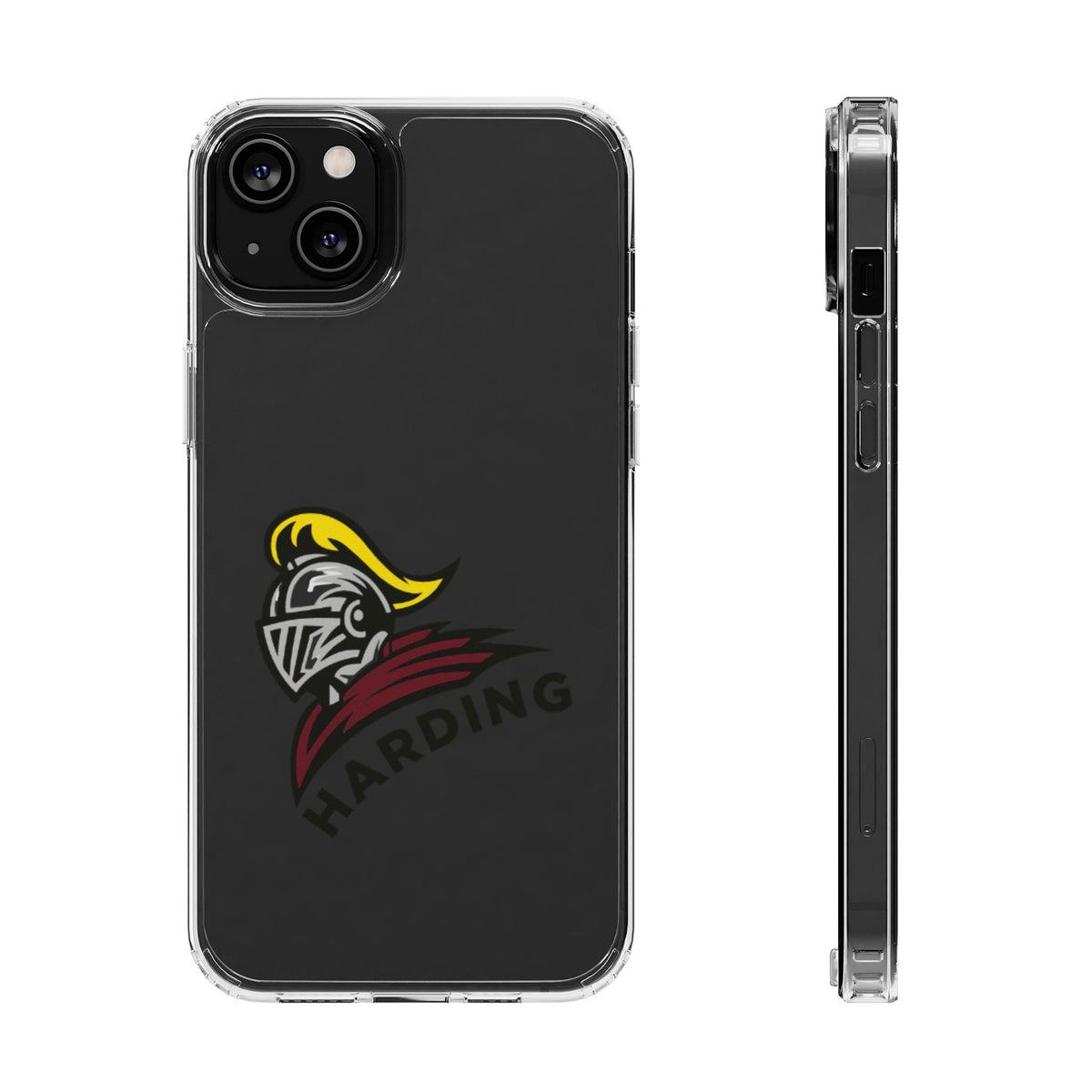 Clear Phone Case with Harding Logo
