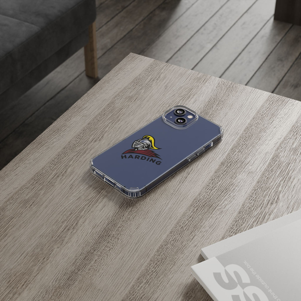 Clear Phone Case with Harding Logo