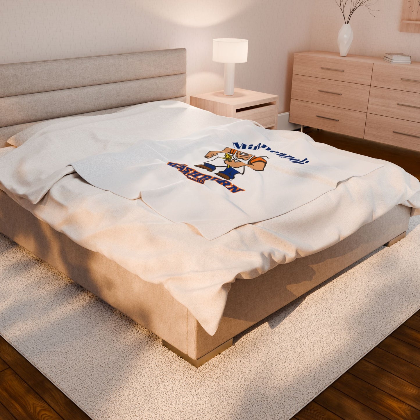 Minneapolis Washburn Millers Velveteen Plush Blanket