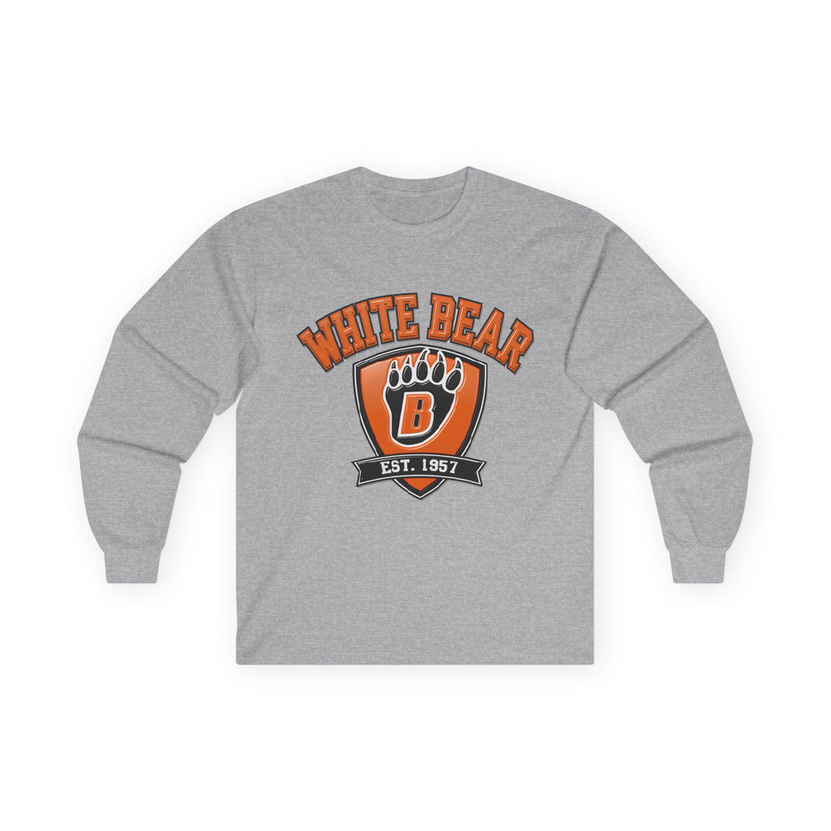 White Bear Bears Crest Long Sleeve Tee - EST 1957
