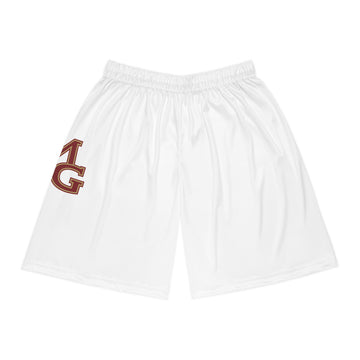 Maple Grove Crimson Stylish Basketball Shorts - Perfect for Sports Lovers