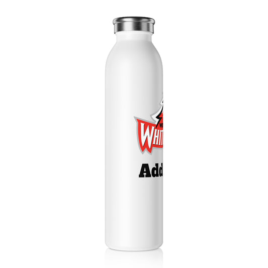Mound Westonka White Hawks Slim Water Bottle — Stainless Insulated Bottle