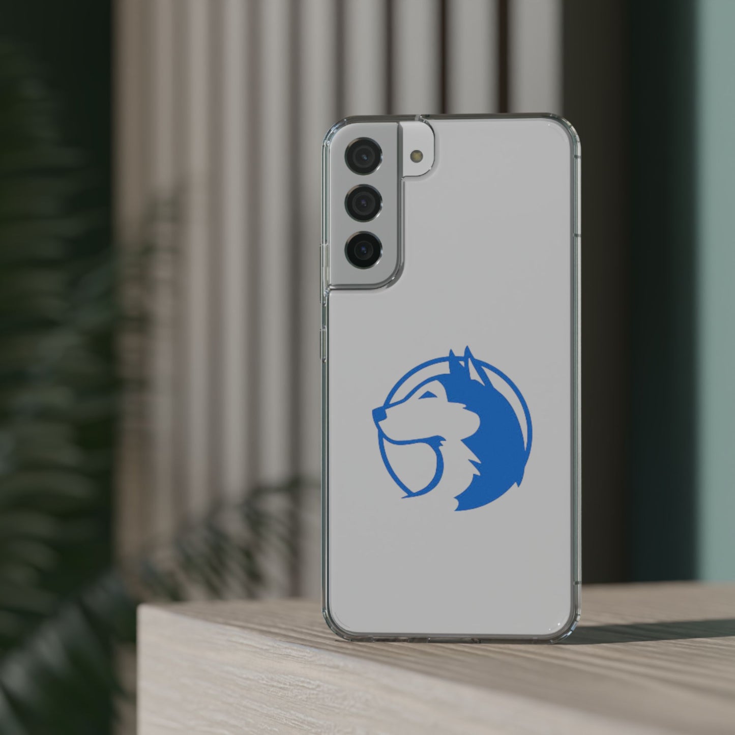 Saint Anthony Huskies Clear Phone Case