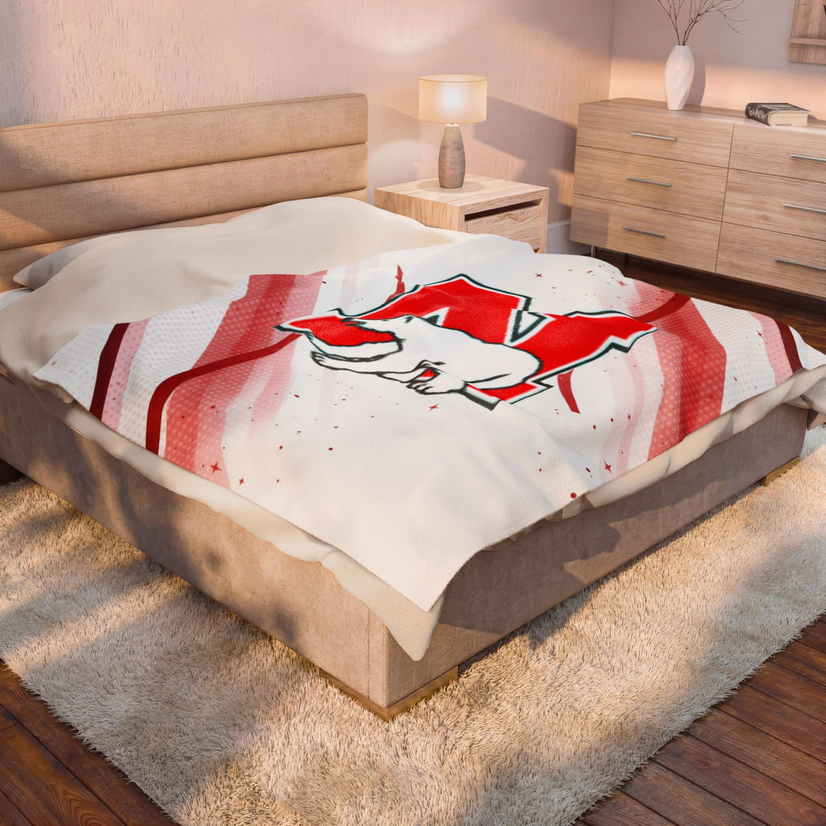 North Saint Paul Polars Plush Blanket