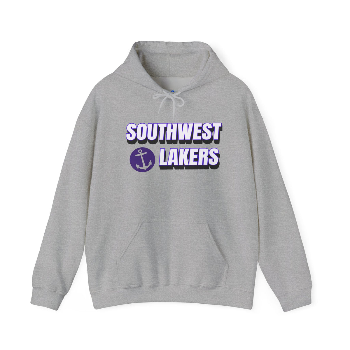 Minneapolis Southwest Lakers Hoodie — Purple Anchor Crew Pullover