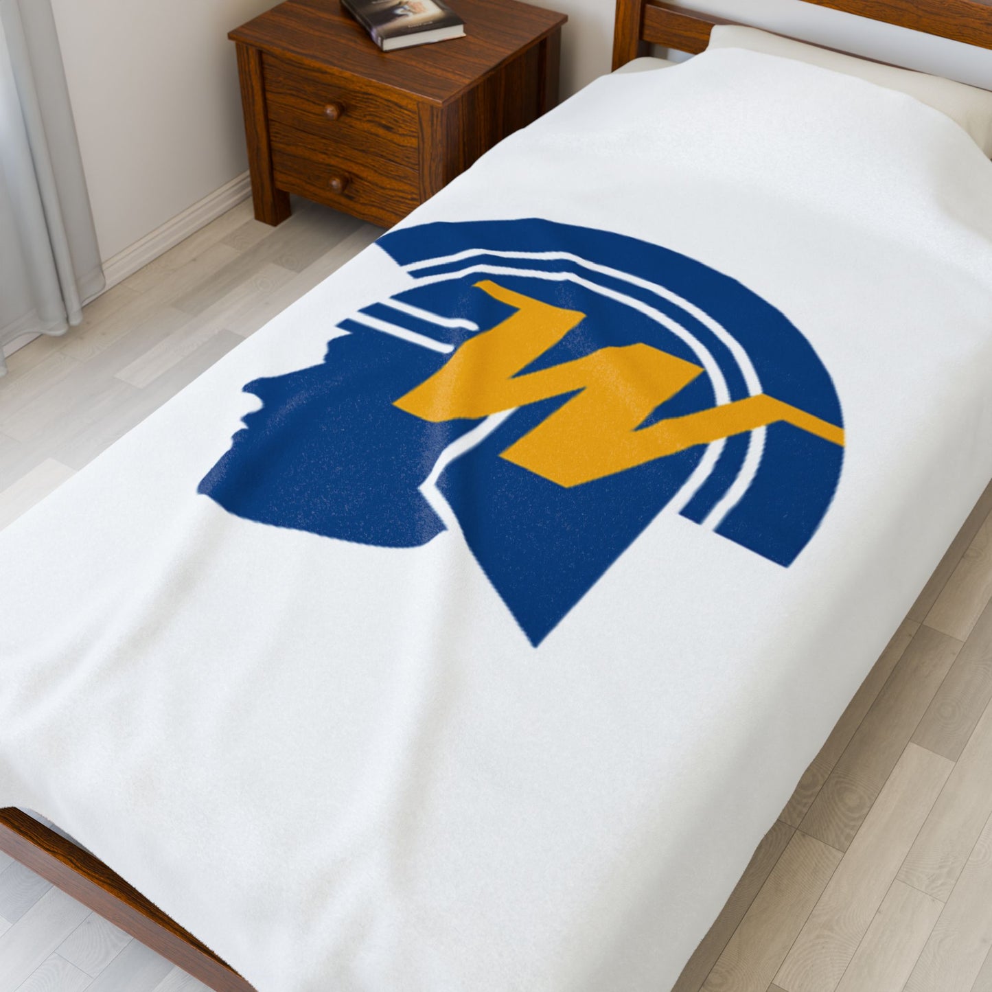 Wayzata Trojans Cozy Velveteen Plush Blanket