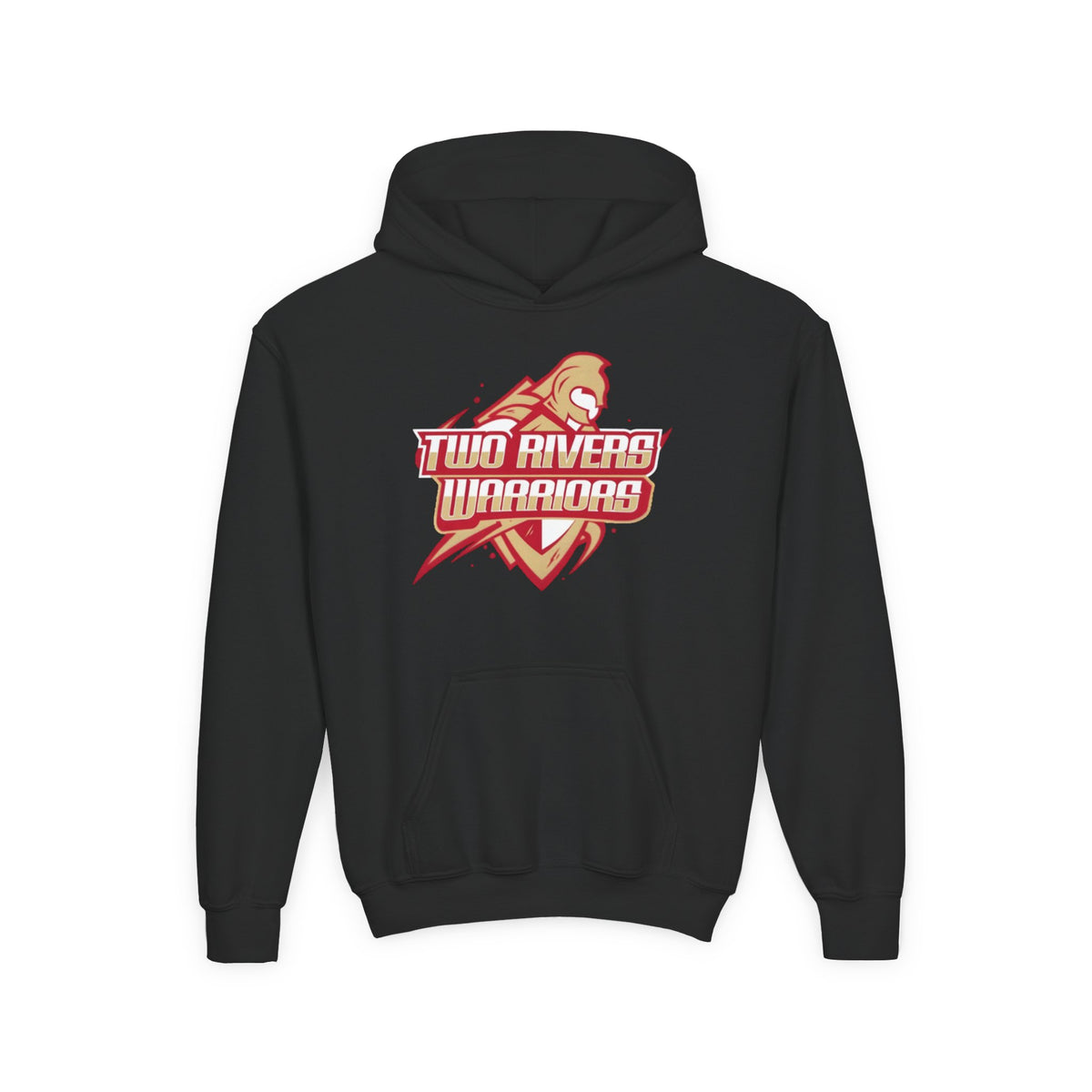Two Rivers Warriors Logo Youth Sporty Hoodie