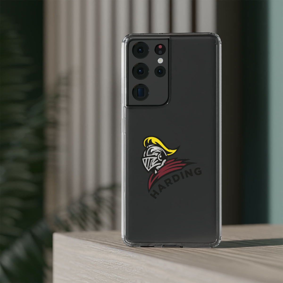Clear Phone Case with Harding Logo