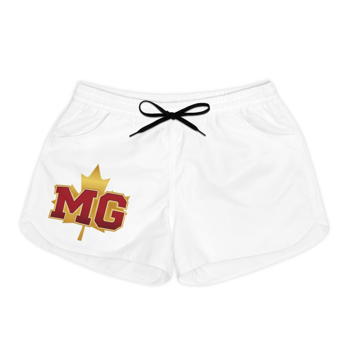 Maple Grove Crimson Women's Casual White Shorts
