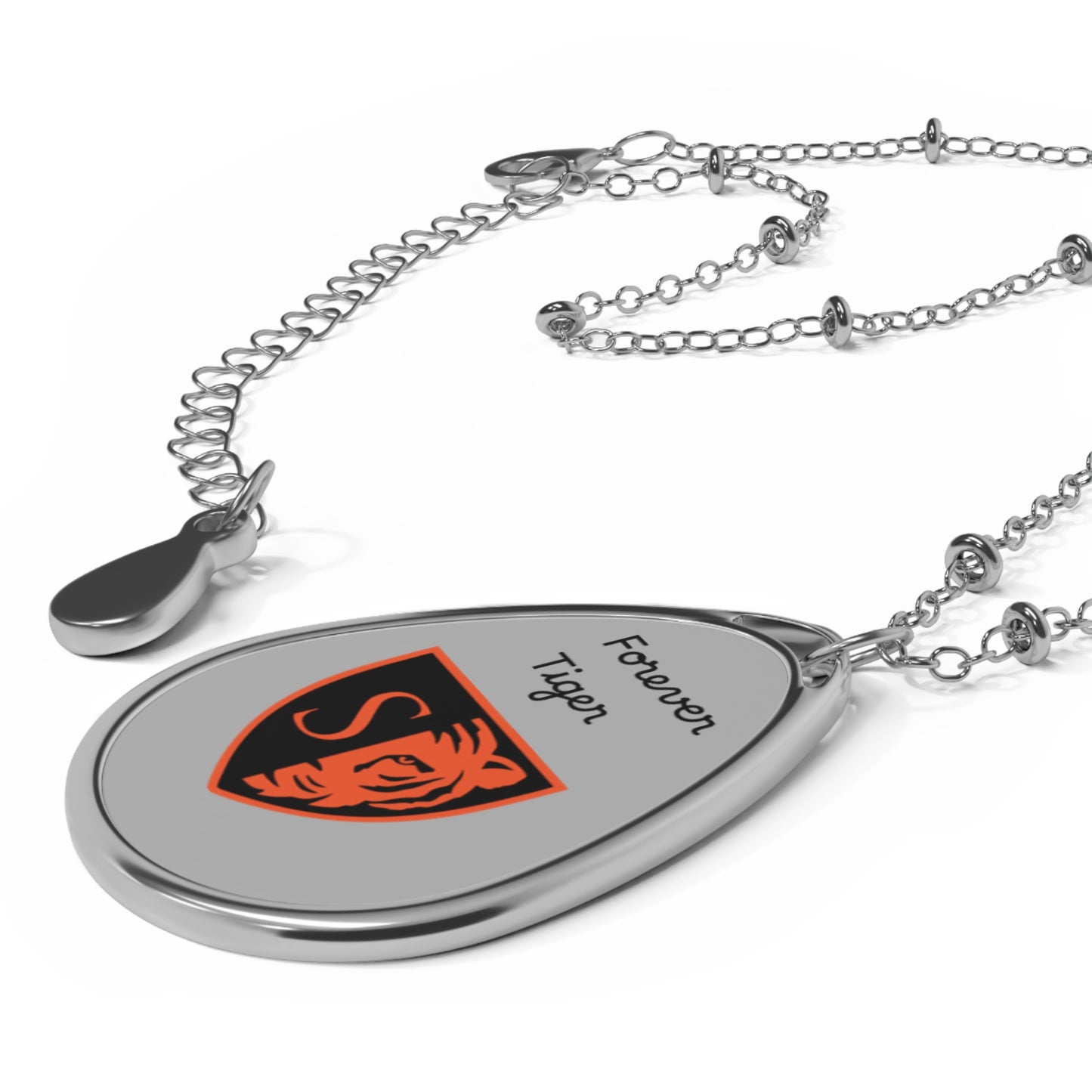 Minneapolis South Forever Tiger Oval Necklace – Elegant Custom Jewelry for Animal Lovers