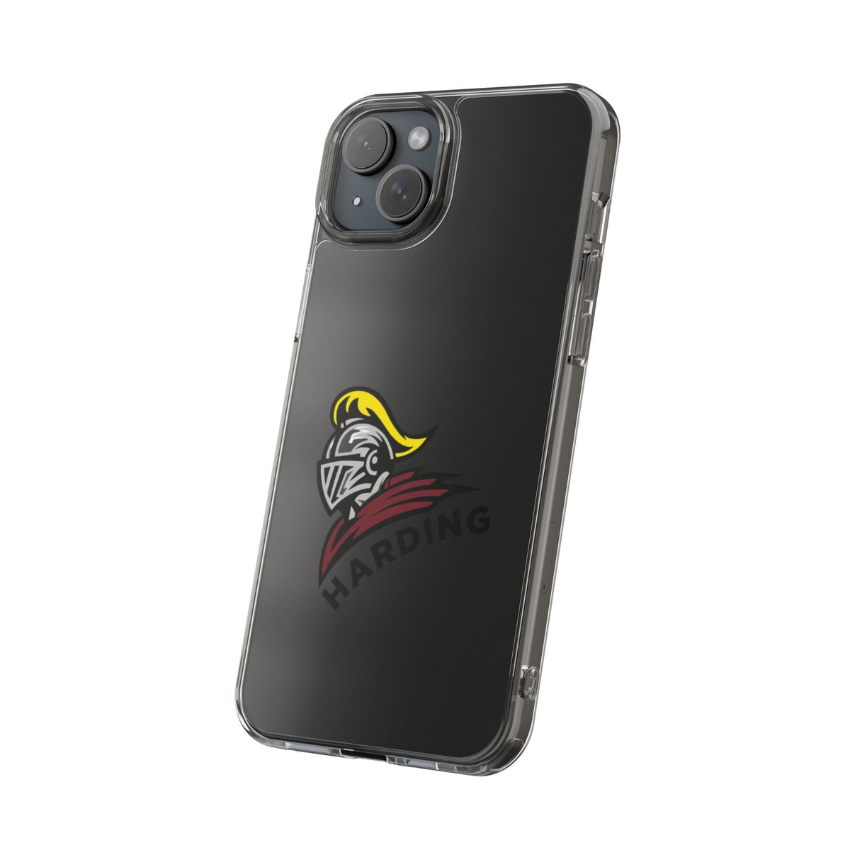 Clear Phone Case with Harding Logo