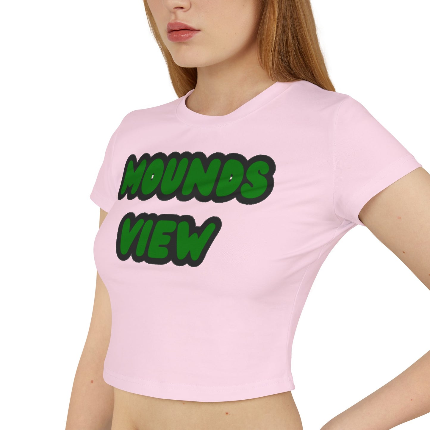 Mounds View Mustangs Women’s Baby Tee - Retro Graphic Top for Casual Vibes