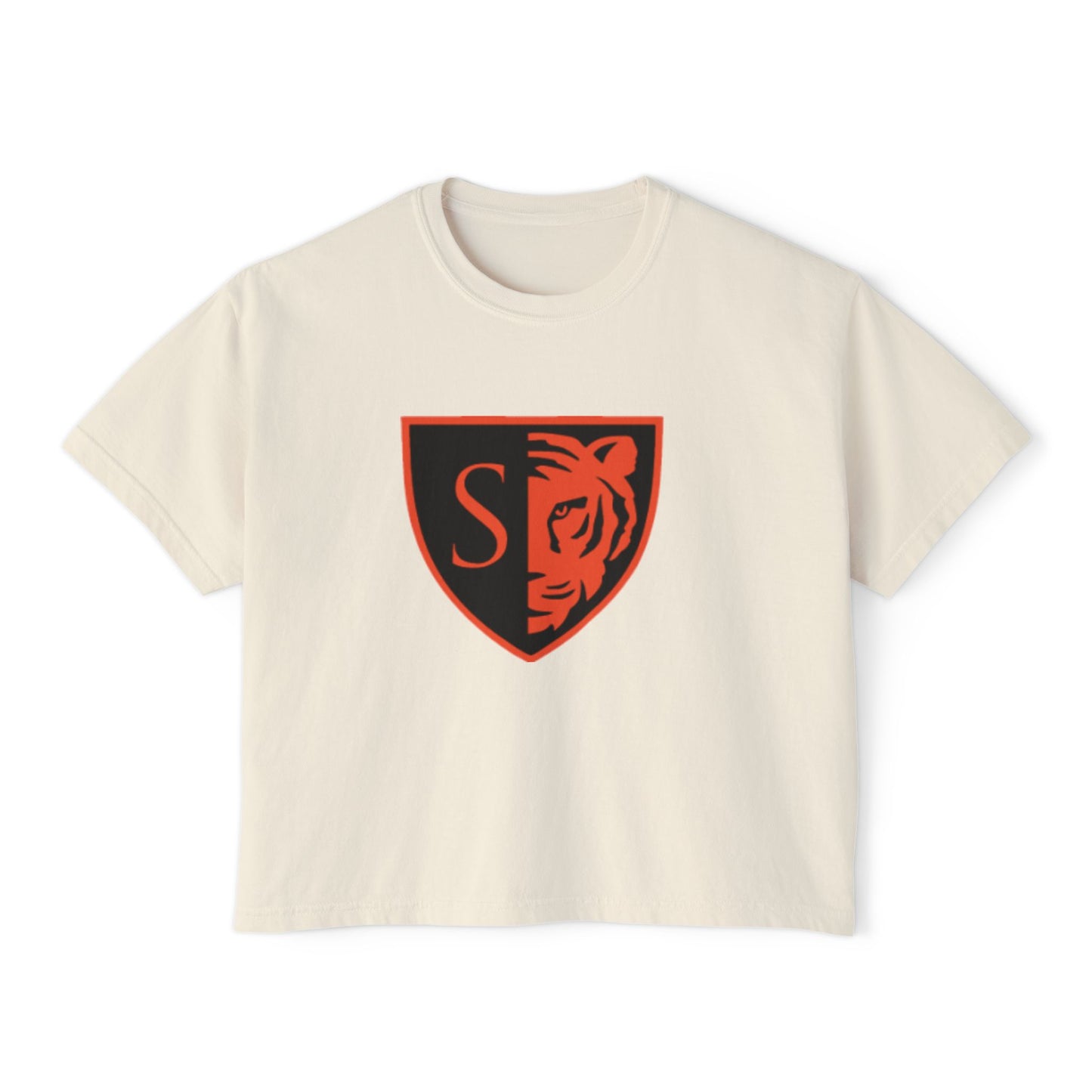 Trendy Women's Boxy Tee with Minneapolis South Tigers Design