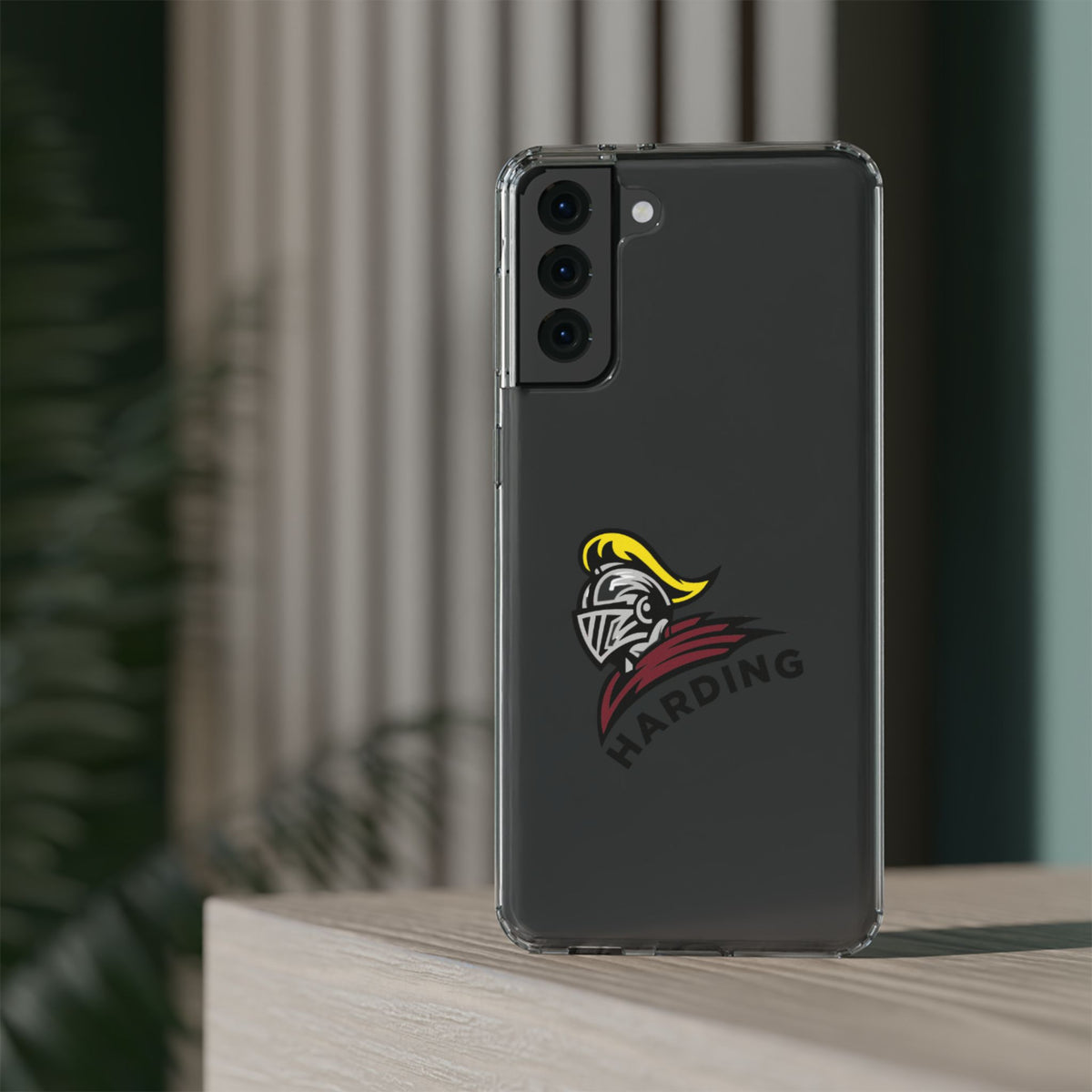 Clear Phone Case with Harding Logo