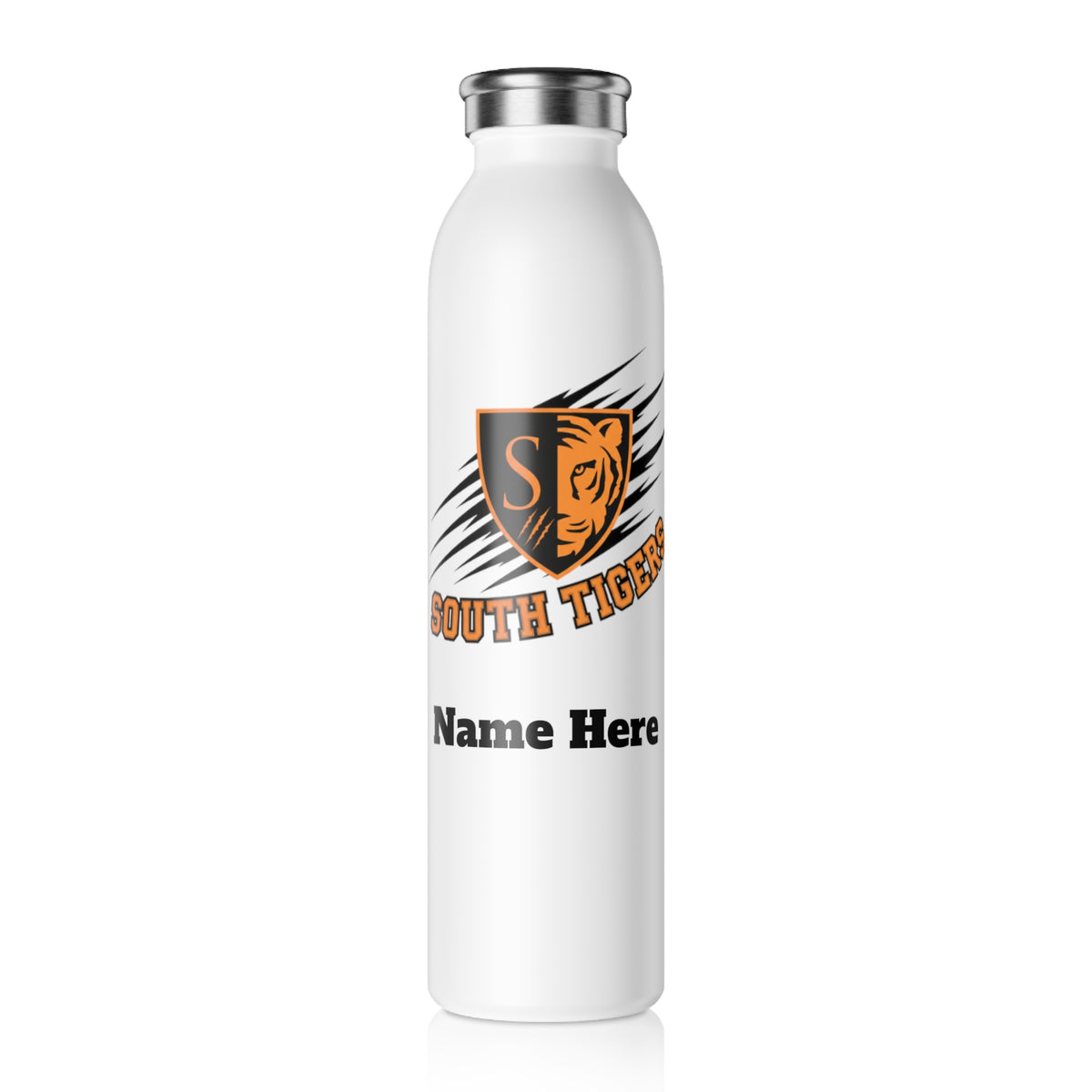 Minneapolis South Tigers Slim Water Bottle — Stainless Insulated Bottle