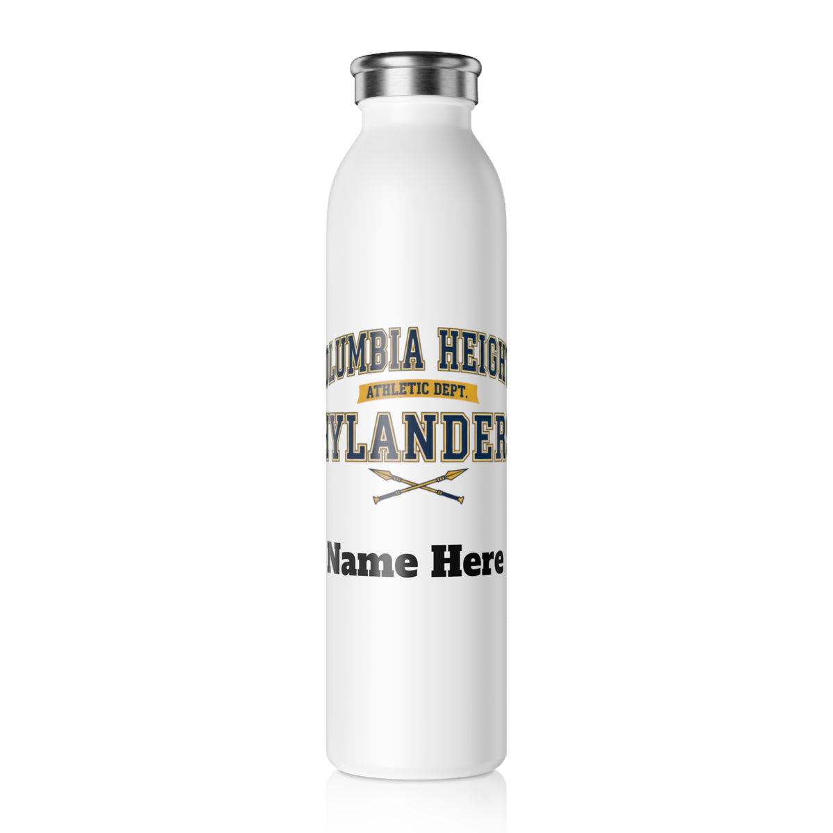 Columbia Heights Hylanders Slim Water Bottle — Stainless Insulated Bottle