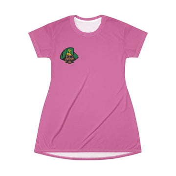 Park Center Pink Pirate Captain T-Shirt Dress - Fun & Casual Summer Style