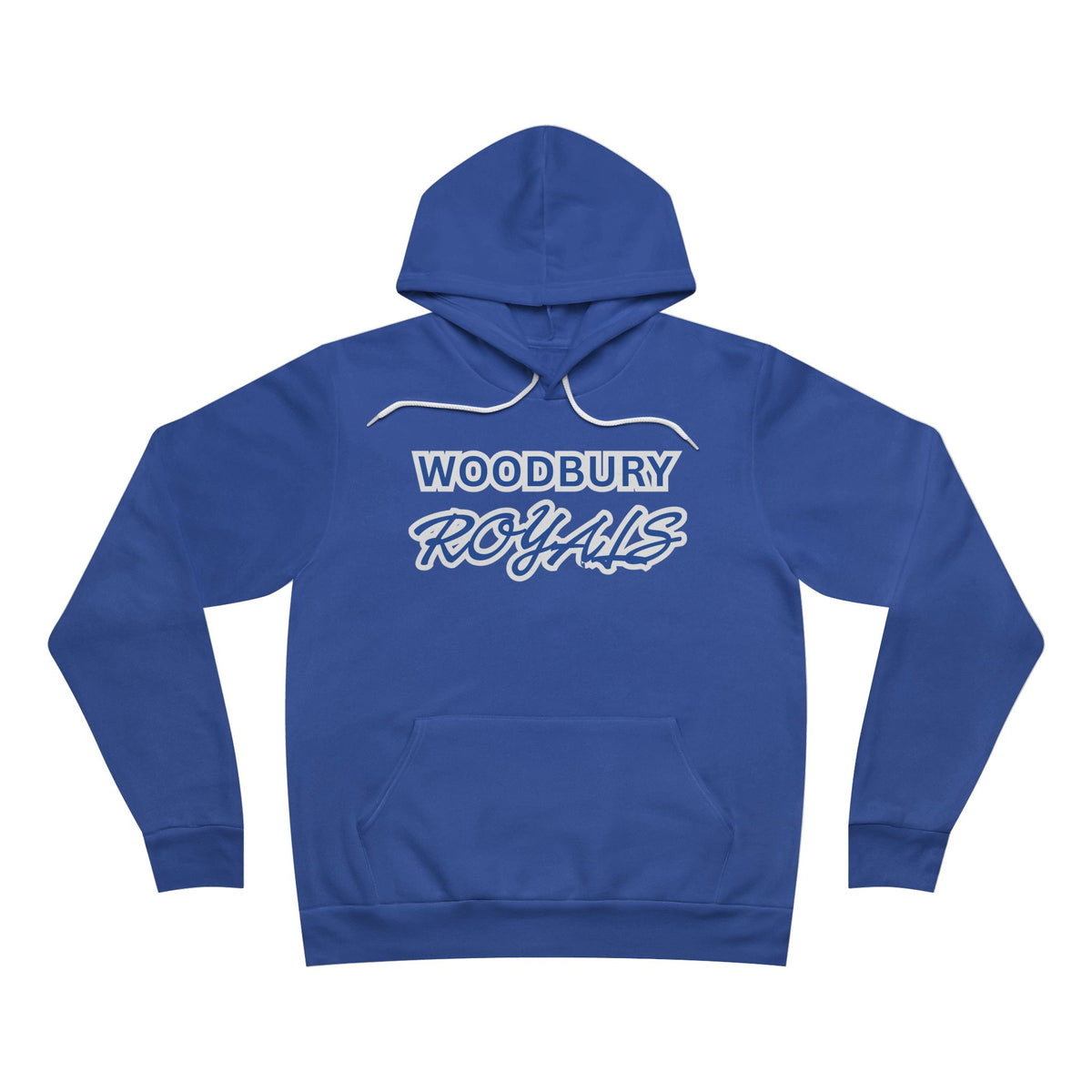 Woodbury Royals Retro Script Hoodie — School Spirit Pullover