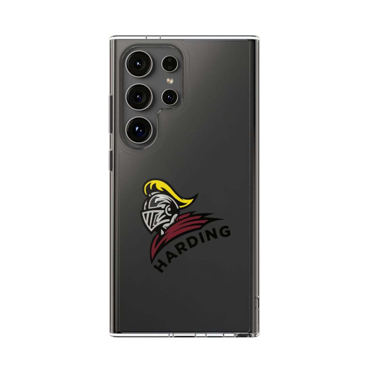Clear Phone Case with Harding Logo