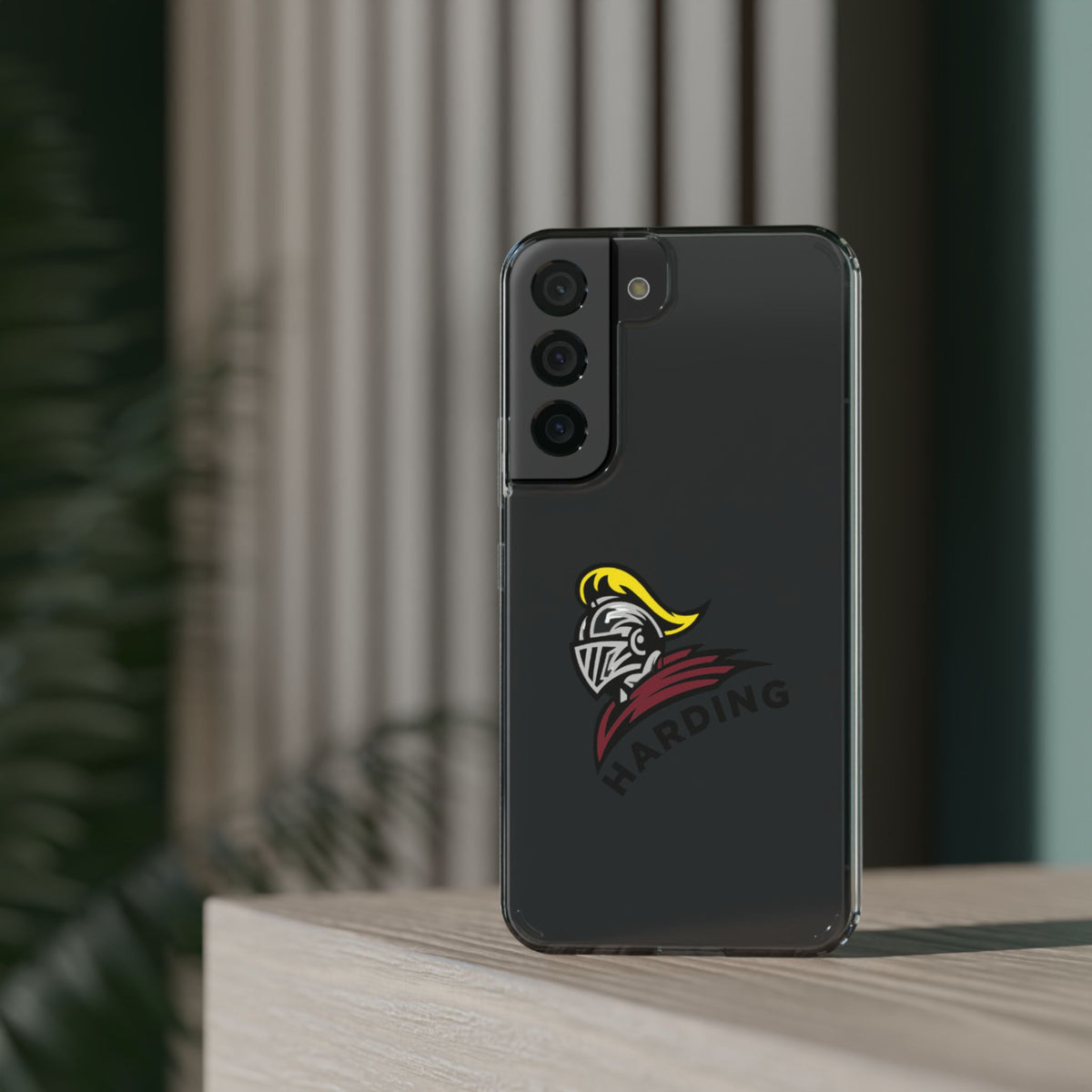 Clear Phone Case with Harding Logo