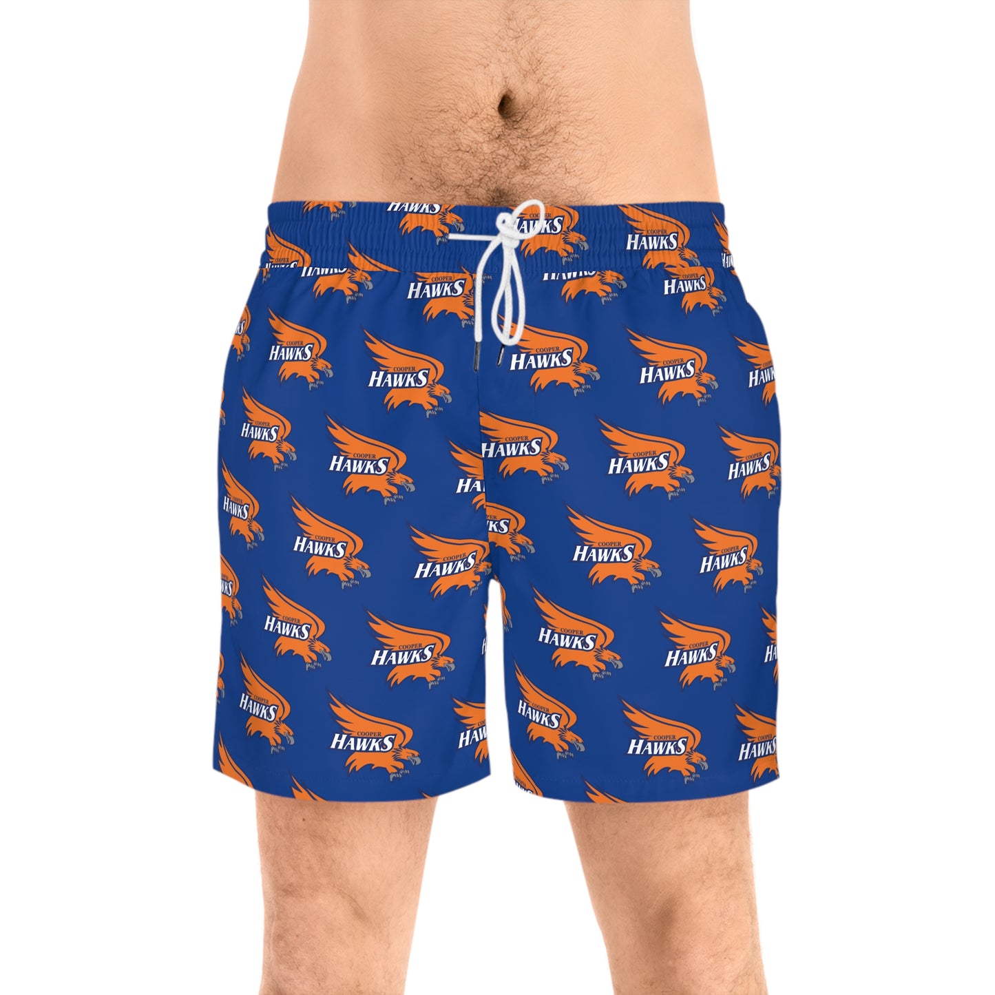 Robbinsdale Cooper Hawks Mid-Length Swim Shorts | Summer Beachwear for Men