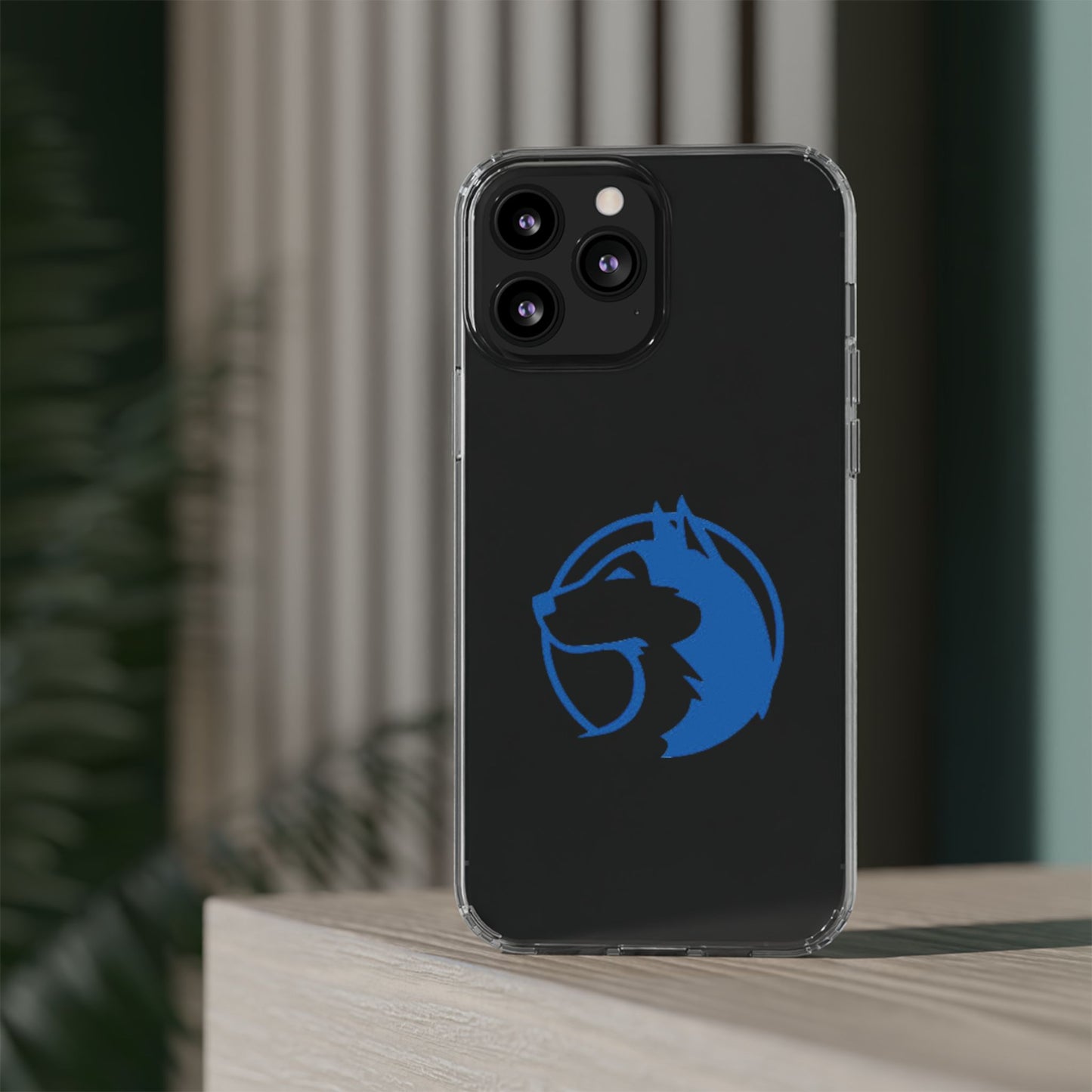 Saint Anthony Huskies Clear Phone Case