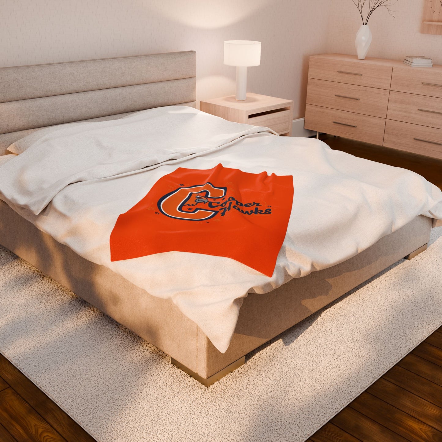Robbinsdale Cooper Hawks Cozy Velveteen Plush Blanket – Perfect for Sports Fans & Gifts