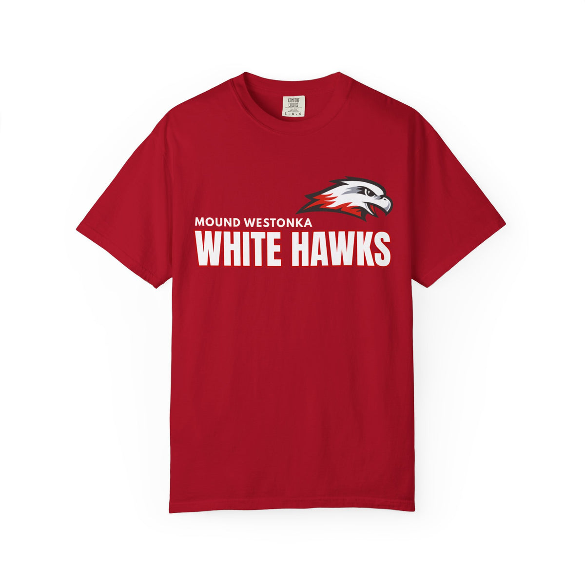 Mound Westonka White Hawks Unisex Garment-Dyed T-Shirt