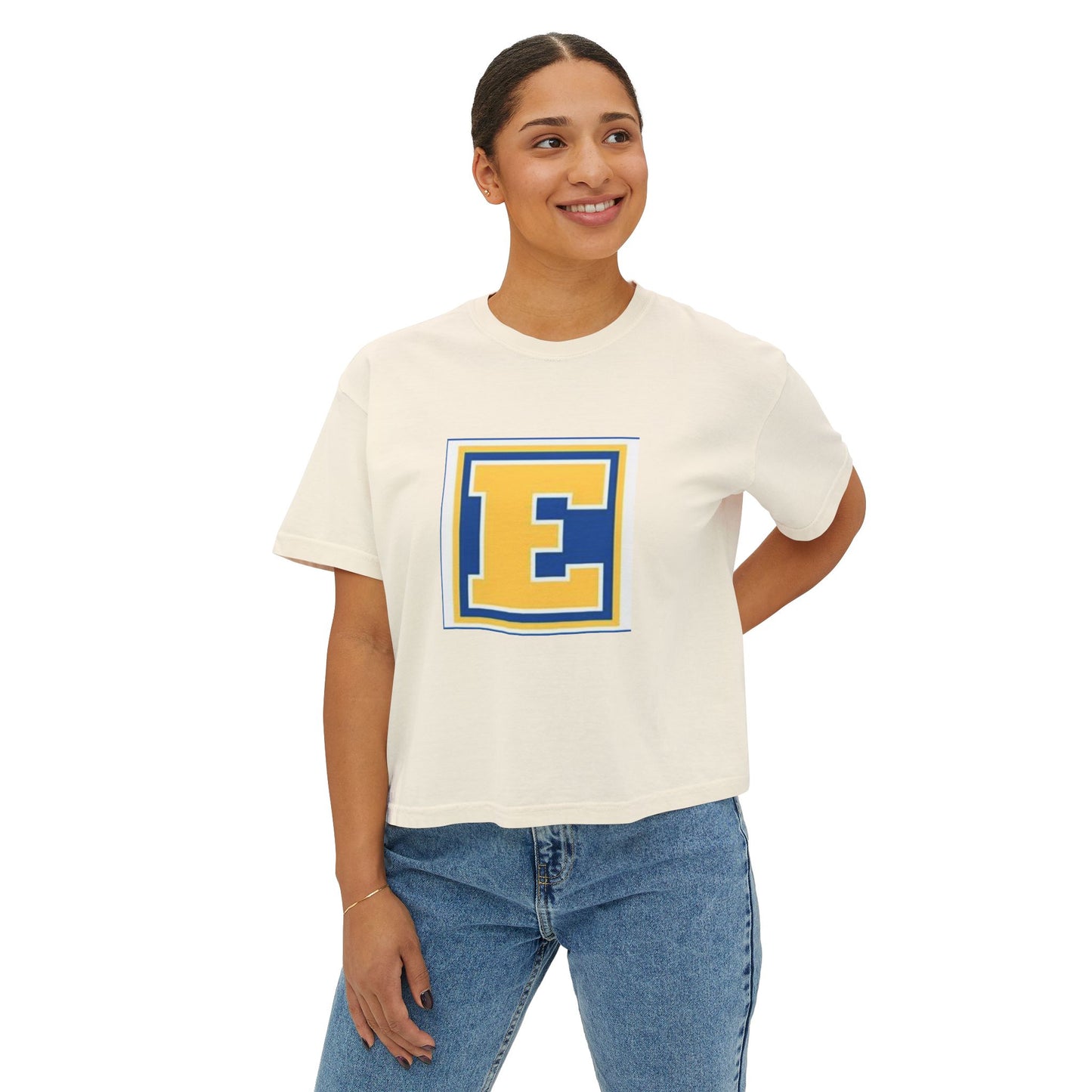 Minneapolis Edison Tommies Casual Boxy Tee - Trendy Women's Top
