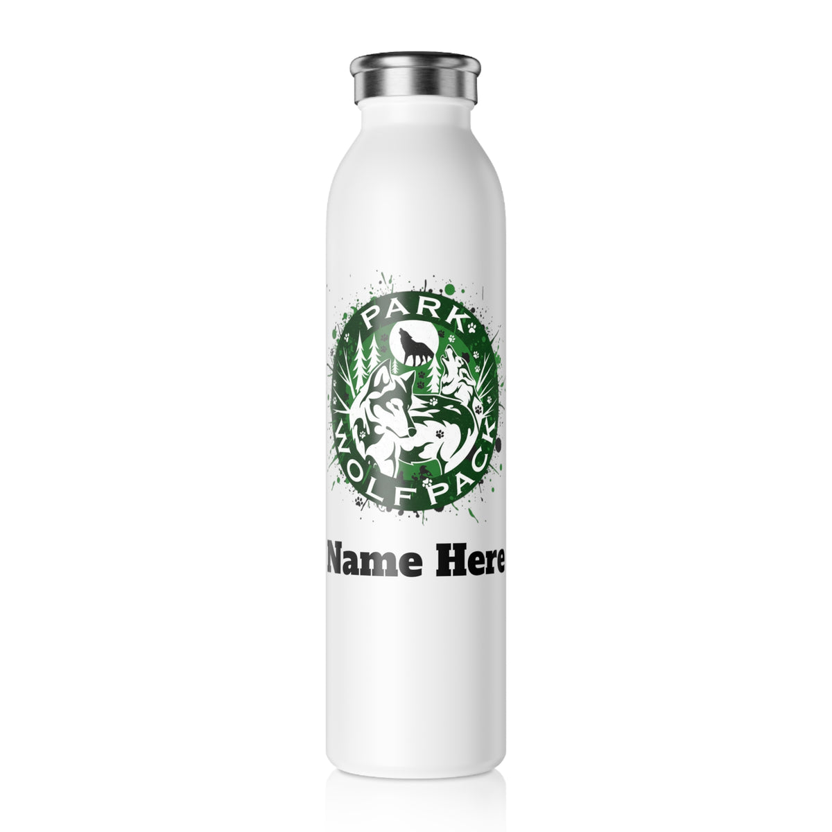 Park Cottage Grove Wolfpack Slim Water Bottle — Stainless Insulated Bottle