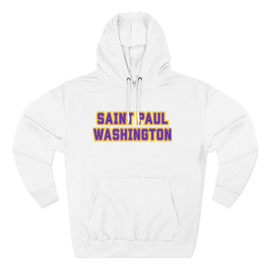Saint Paul Washington Tech Eagles Hoodie — Collegiate Pullover with Bold Varsity Text