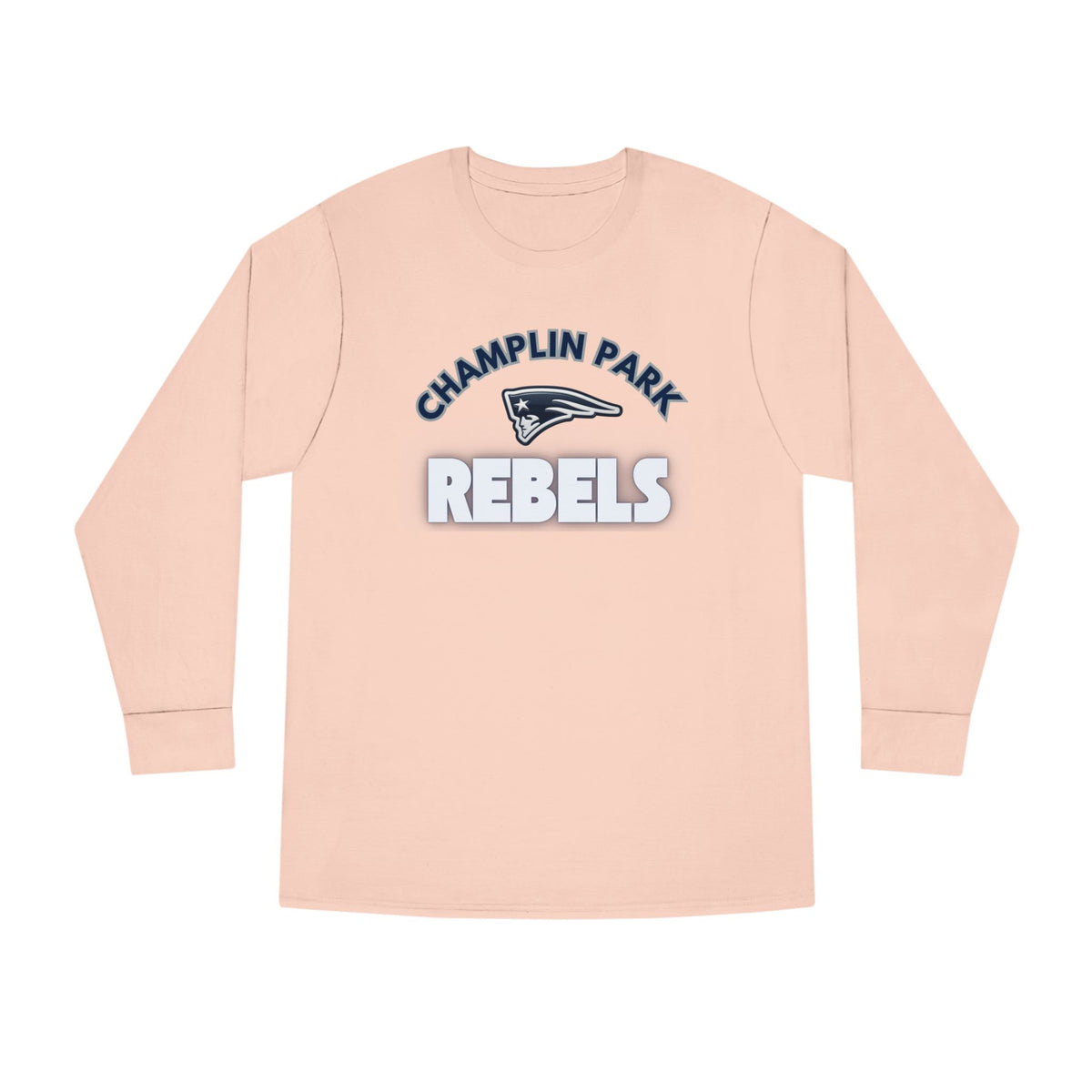 Champlin Park Rebels Casual Long Sleeve Crewneck Tee - Perfect for Everyday Wear