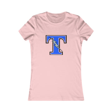 Casual Womens Tee with Tartan Titans Design