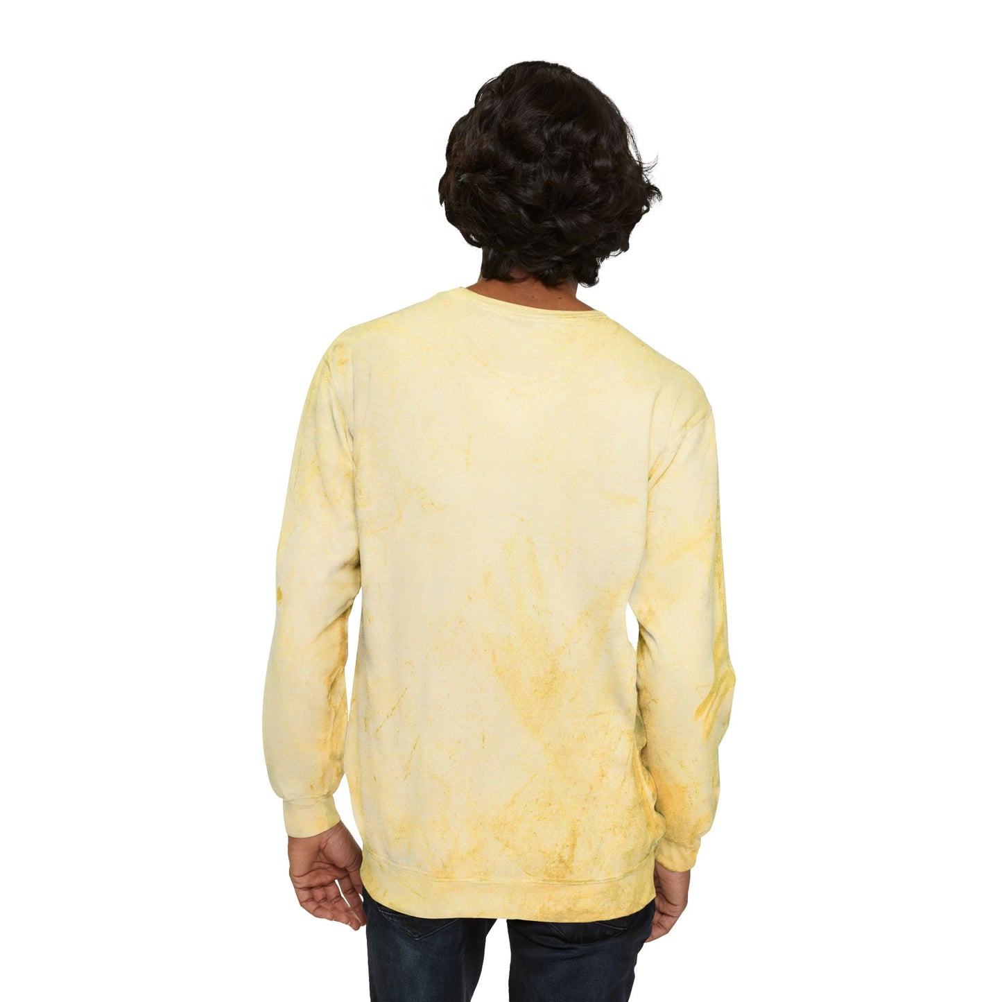Saint Anthony Huskies Unisex Color Blast Sweatshirt - Vibrant Yellow Crewneck for Cozy Style
