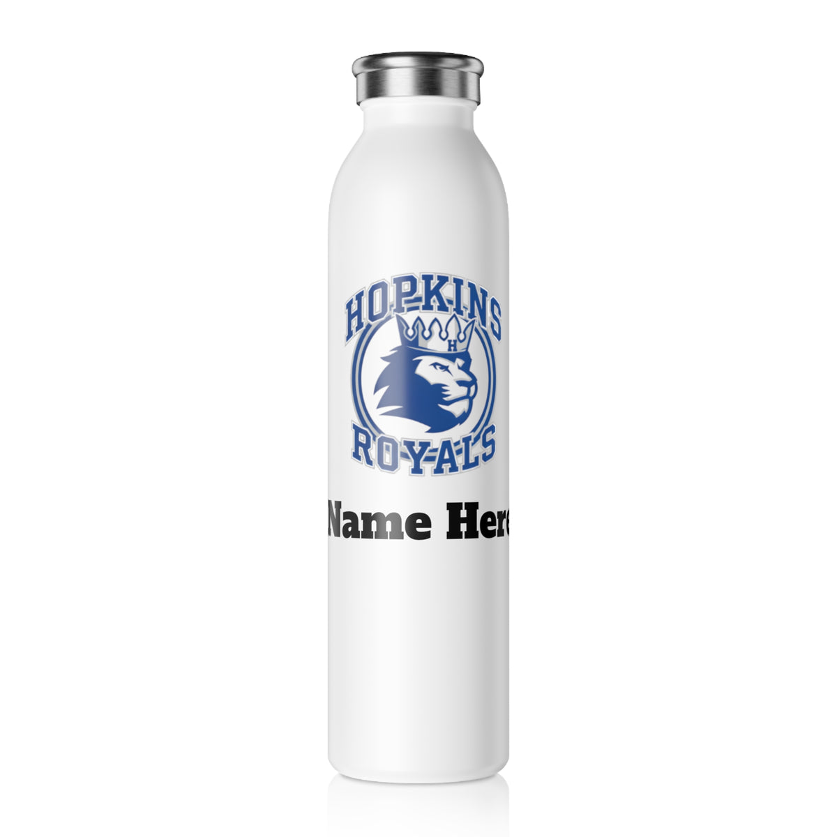Hopkins Royals Slim Water Bottle — Stainless Insulated Bottle