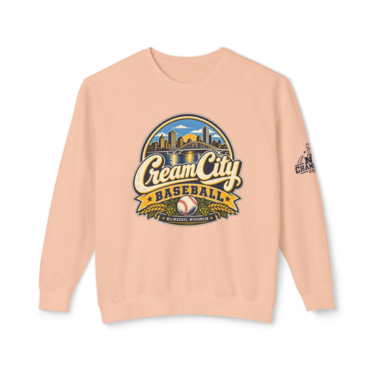 Cream City Baseball Lightweight Crewneck Sweatshirt