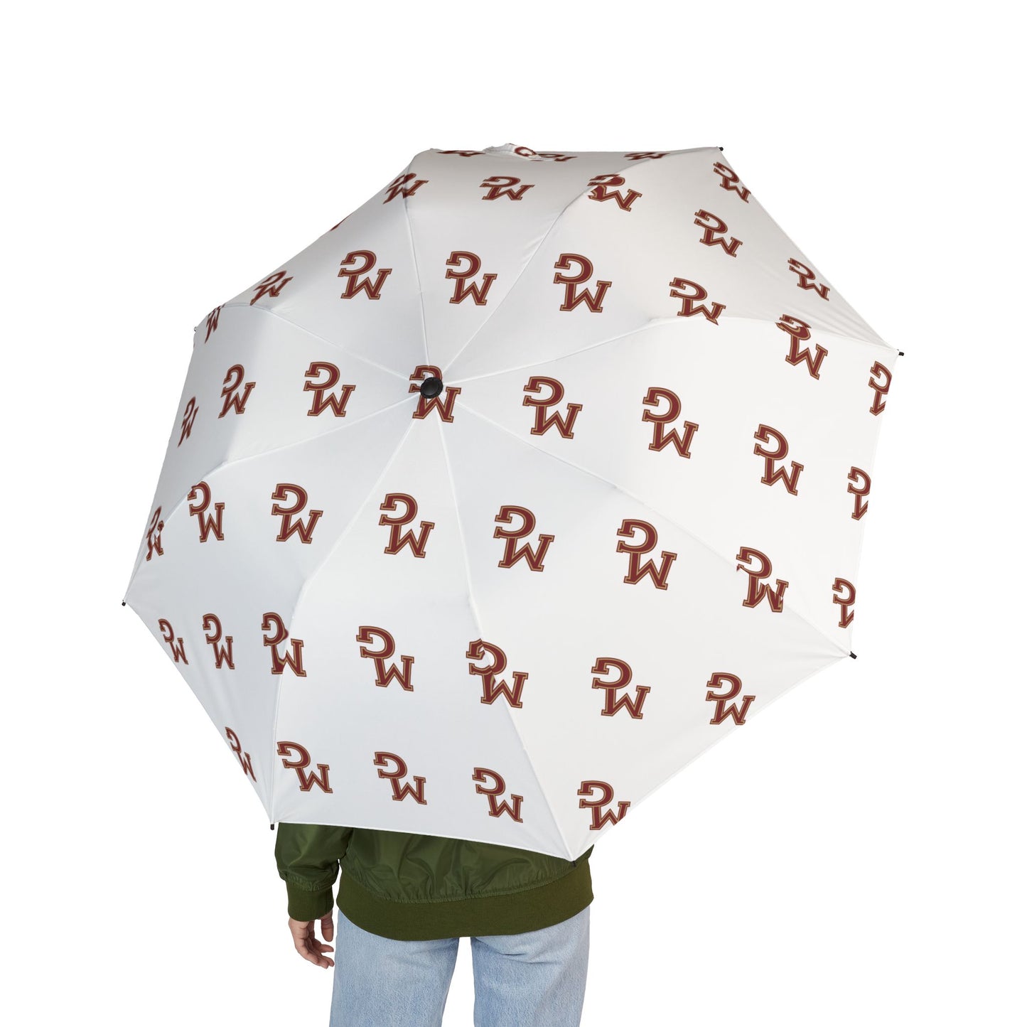 Maple Grove Crimson Stylish Semi-Automatic Foldable Umbrella