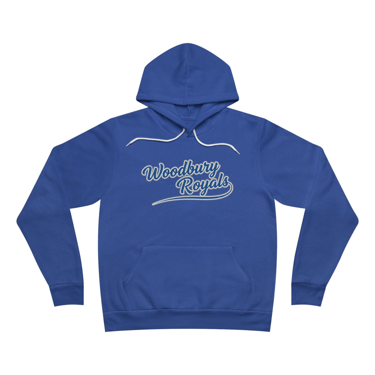 Woodbury Royals Retro Script Hoodie — School Spirit Pullover