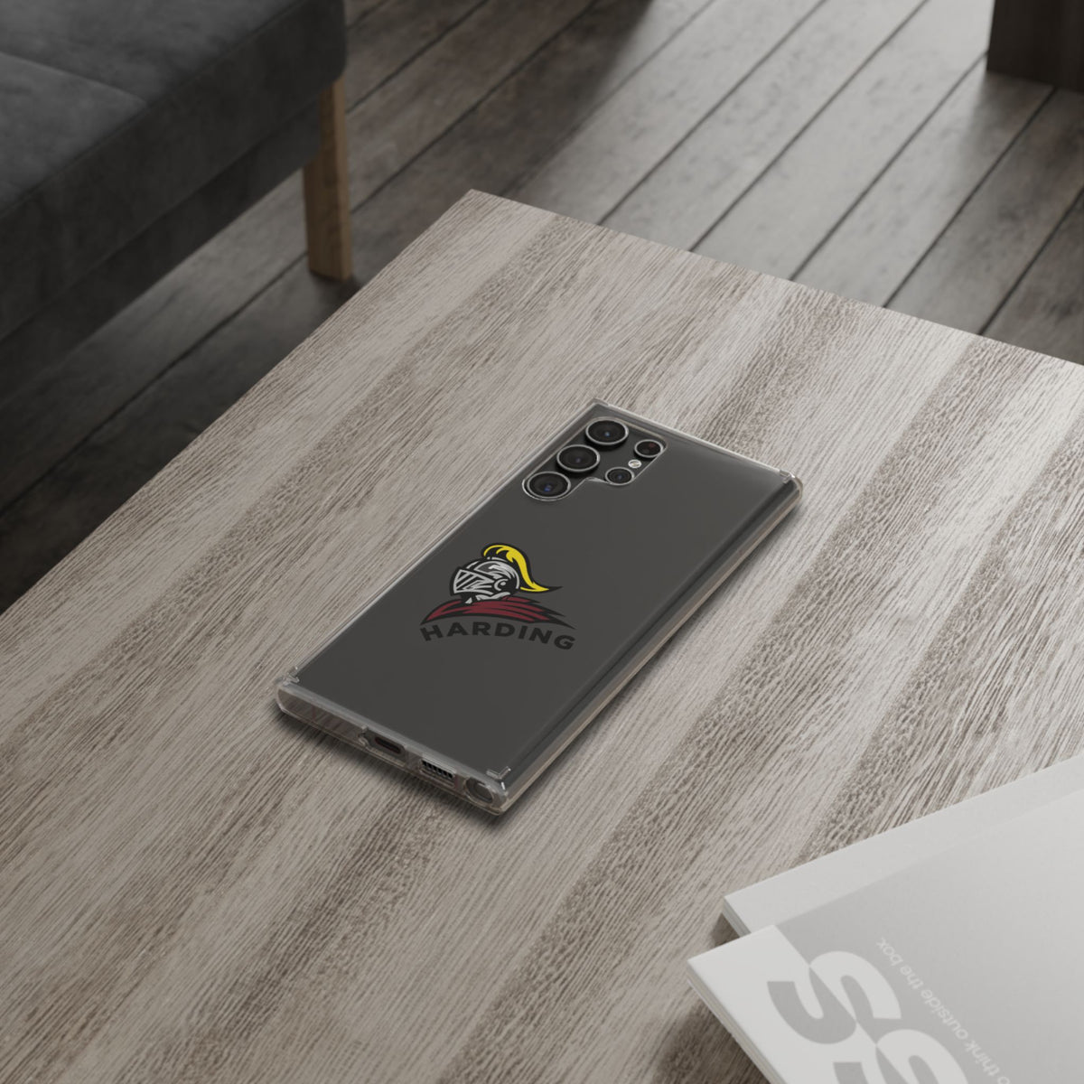 Clear Phone Case with Harding Logo