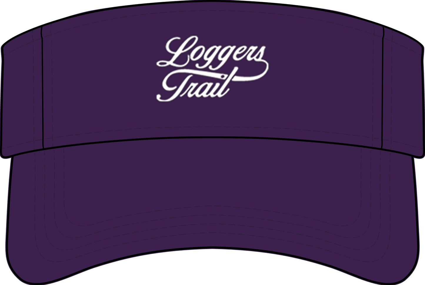 Loggers Trail Embroidered Visor – Outdoor Trail Running Cap