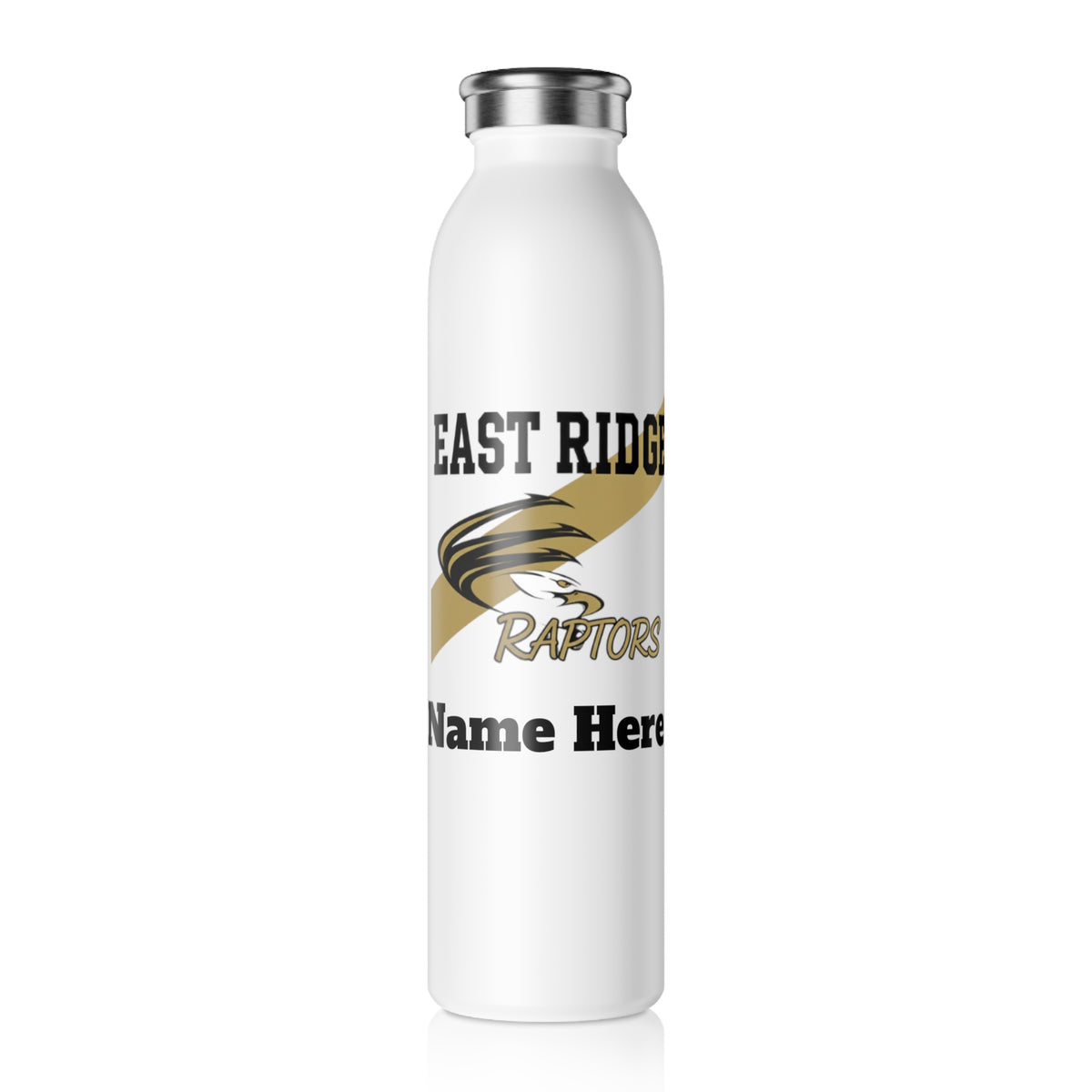 East Ridge Raptors Slim Water Bottle — Stainless Insulated Bottle