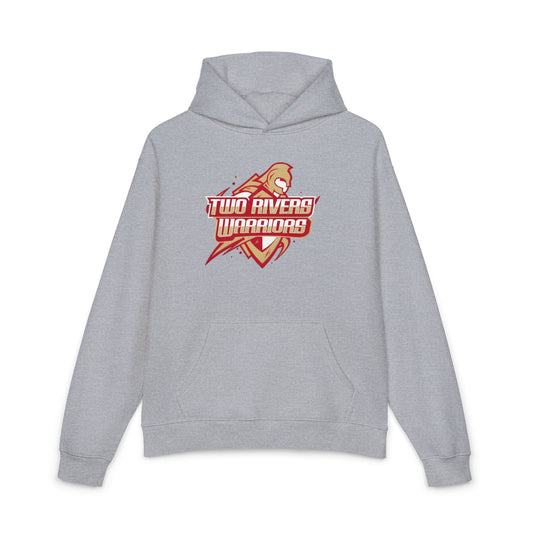 Two River Warriors Hoodie — Retro Sports Logo Pullover