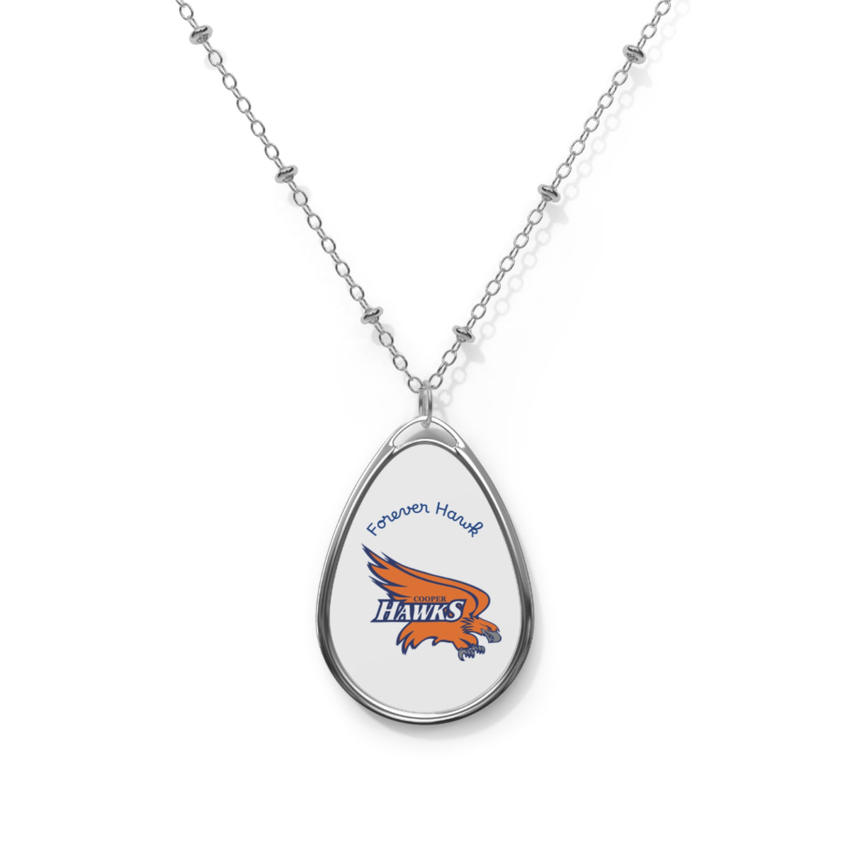 Robbinsdale Cooper "Forever Hawk" Oval Pendant Necklace
