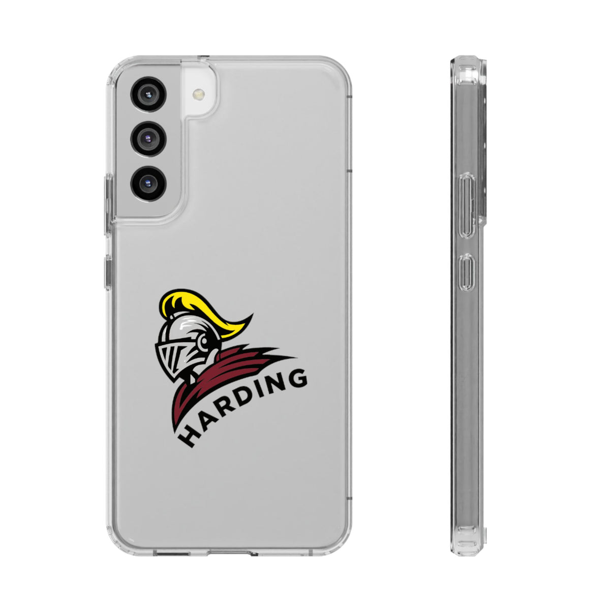 Clear Phone Case with Harding Logo