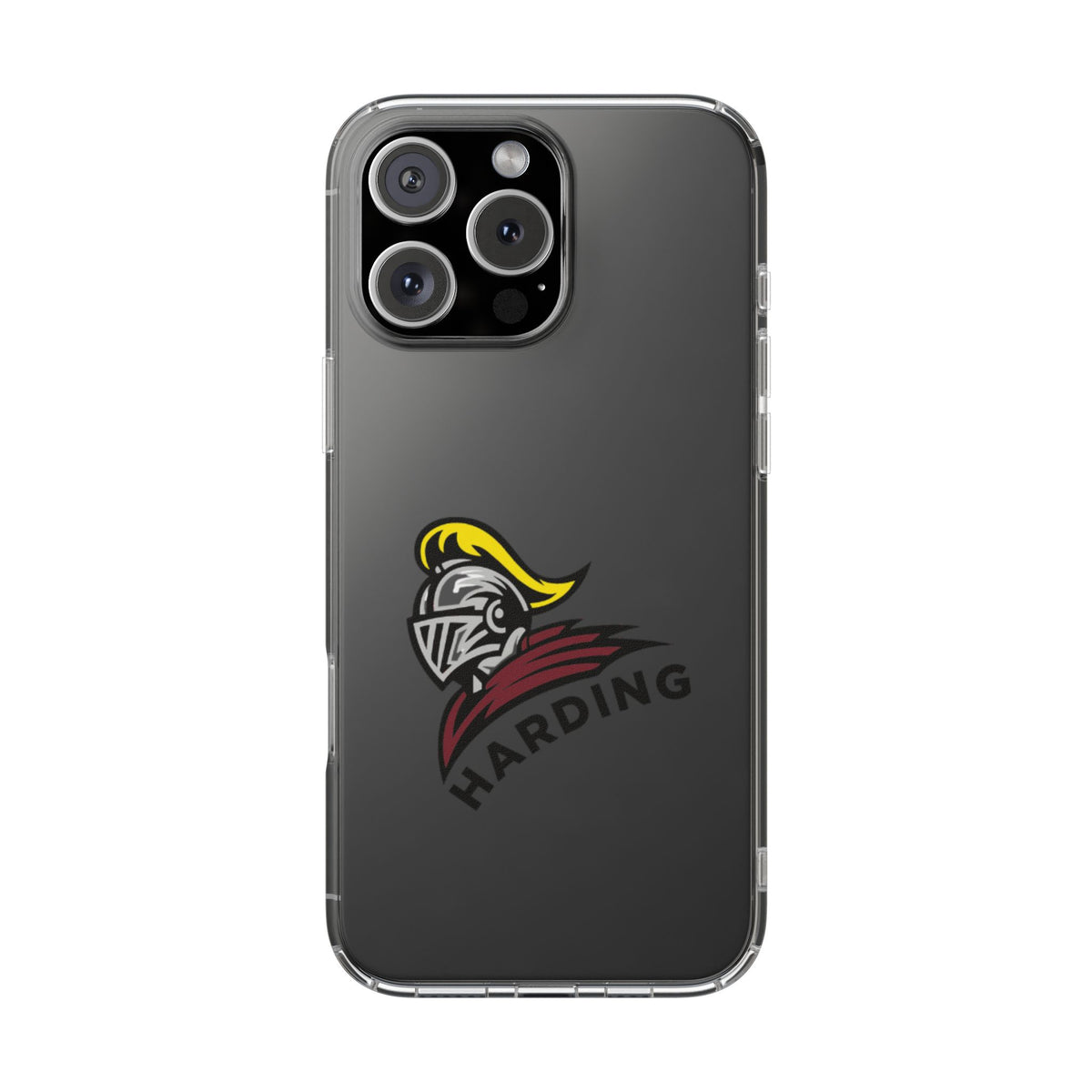 Clear Phone Case with Harding Logo
