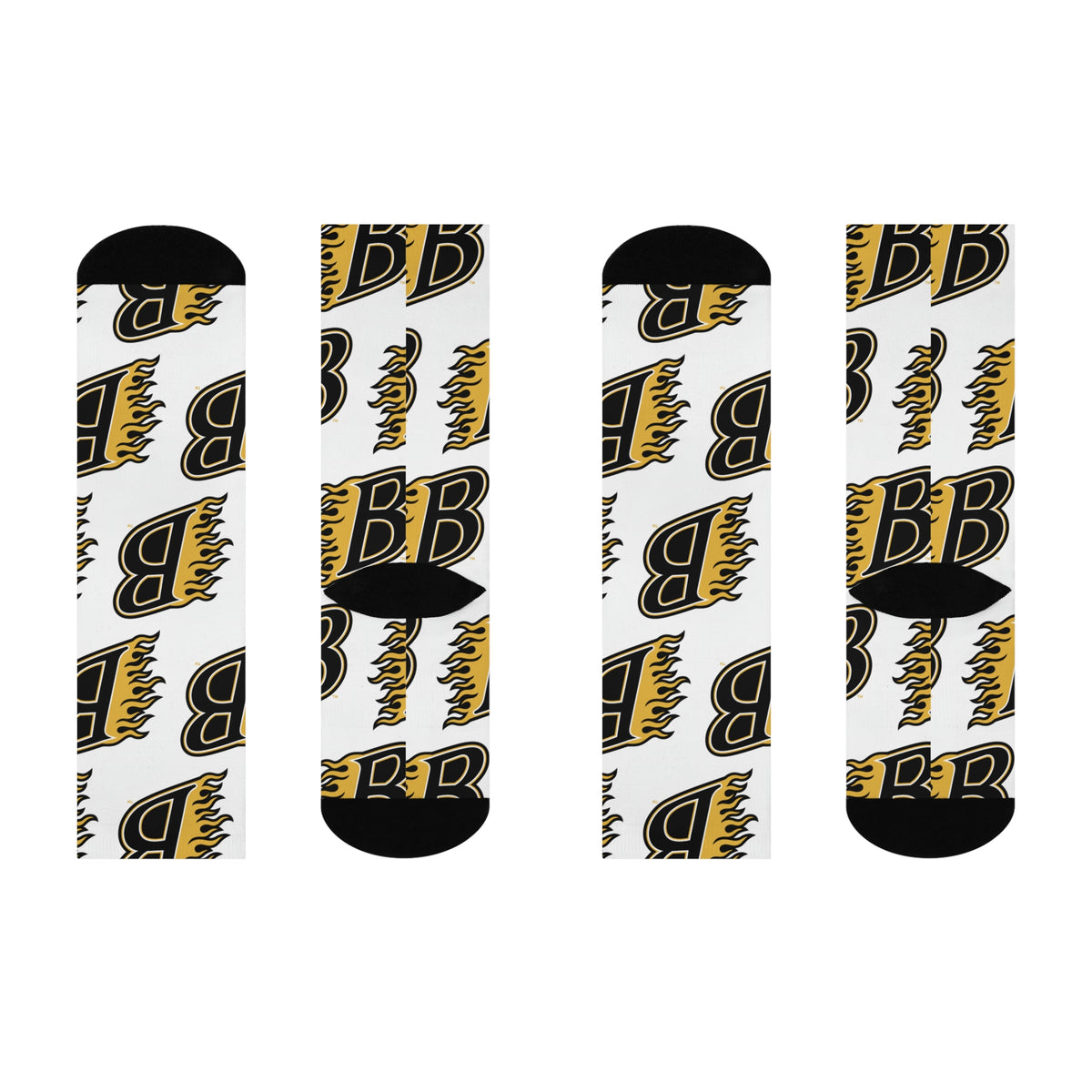 Burnsville Blaze Crew Socks - Cushioned Comfort for Fans and Athletes